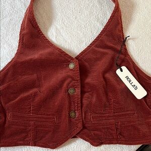 ROLLA'S Brick Cord Halter Vest